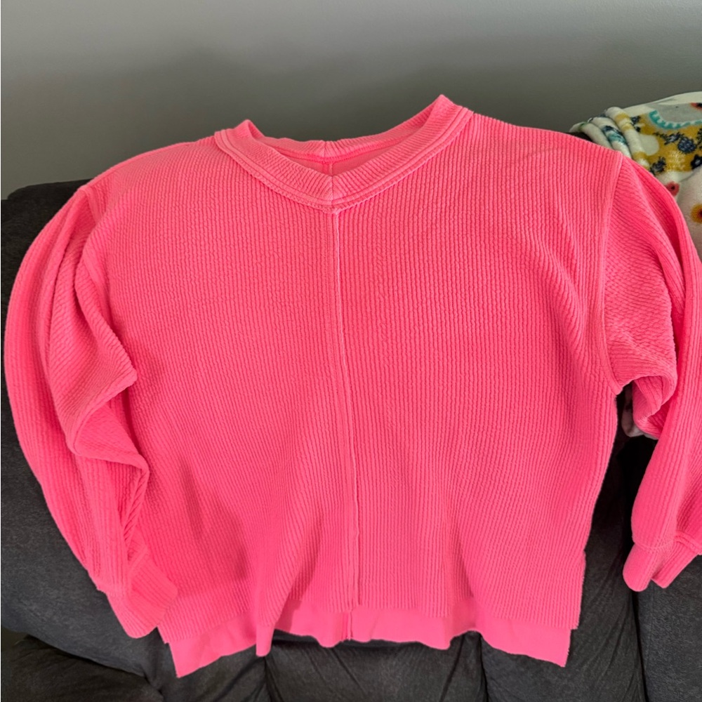 Vibrant Pink Women's Sweater- oversized